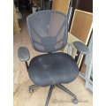 Black Fabric Mesh Back Adjustable Rolling Task Chair